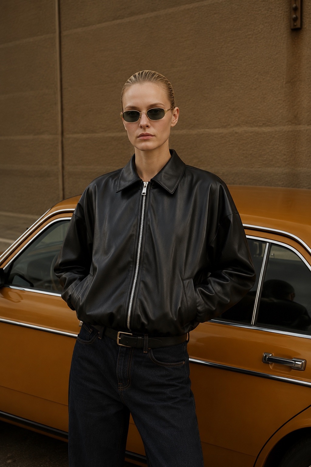 Grossiste WAY WAY SRL - VESTE EN PU AVEC ZIP