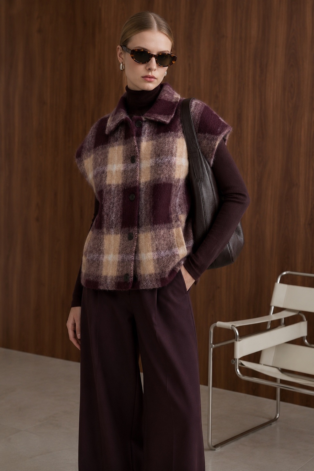 Wholesaler WAY WAY SRL - Sleeveless boiled wool jacket