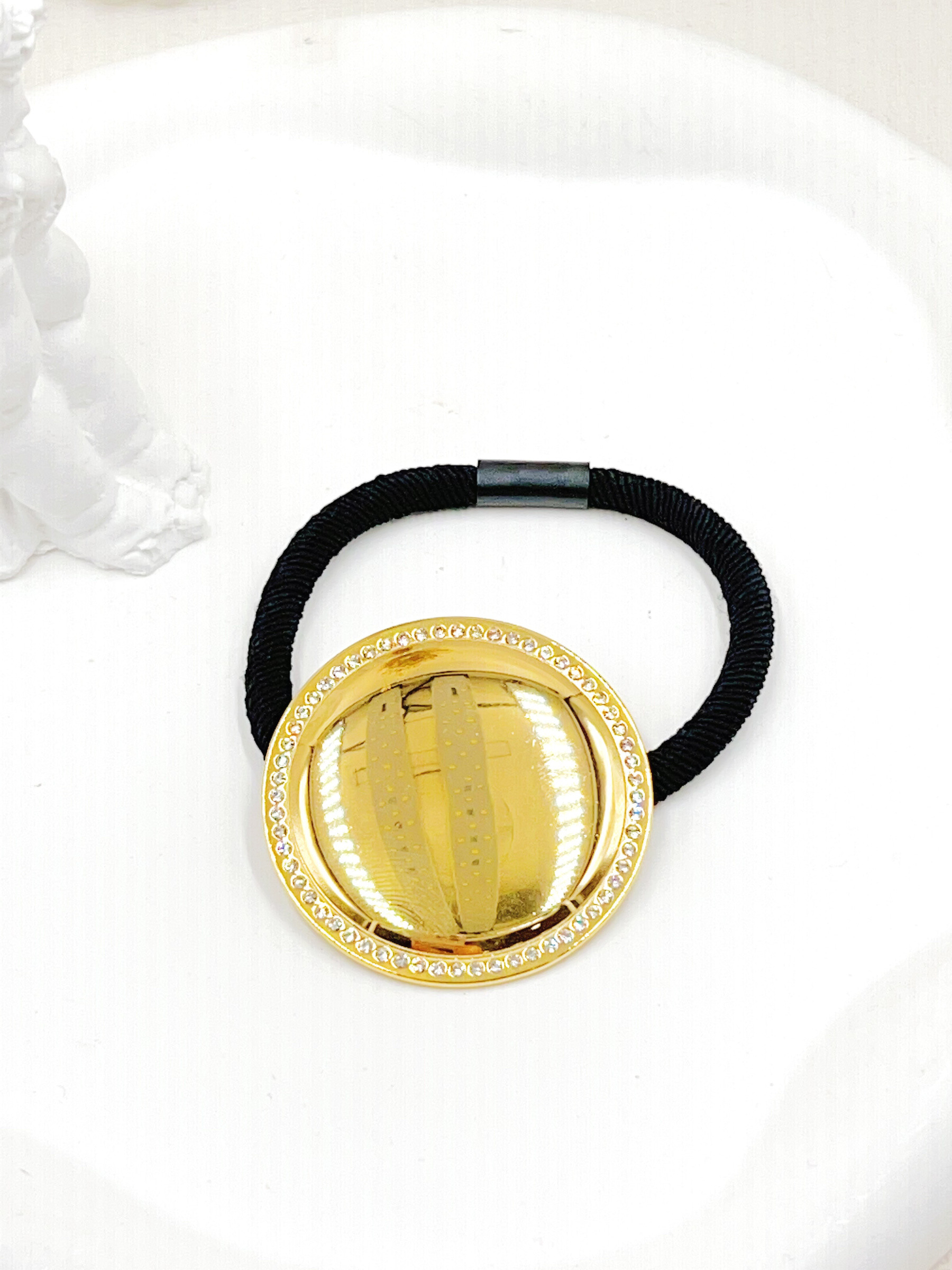 Mayorista WEC Bijoux - ELÁSTICO PARA EL PELO DE ACERO INOXIDABLE CON CORDÓN DE NYLON