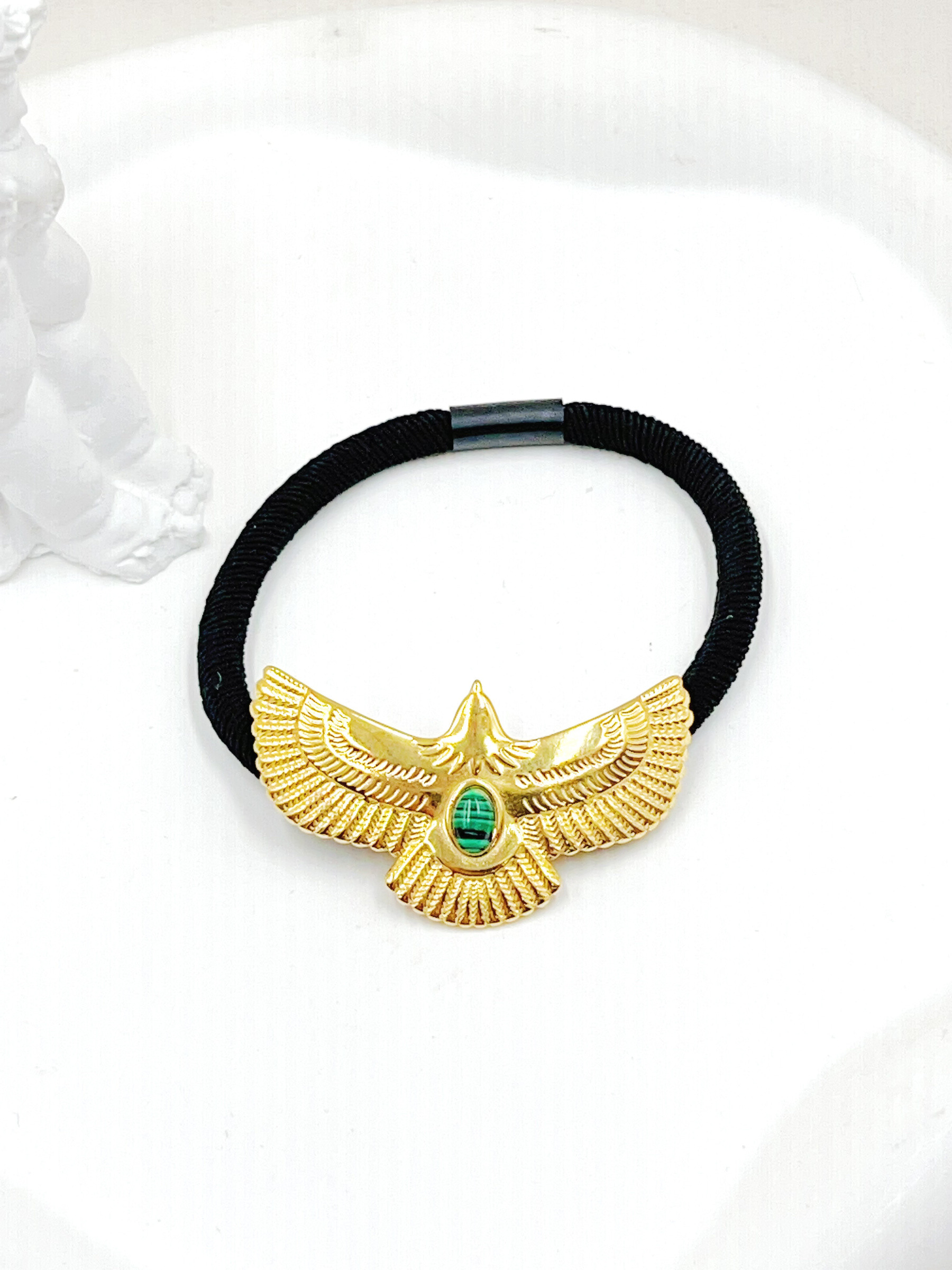 Mayorista WEC Bijoux - ELÁSTICO PARA EL PELO DE ACERO INOXIDABLE CON CORDÓN DE NYLON