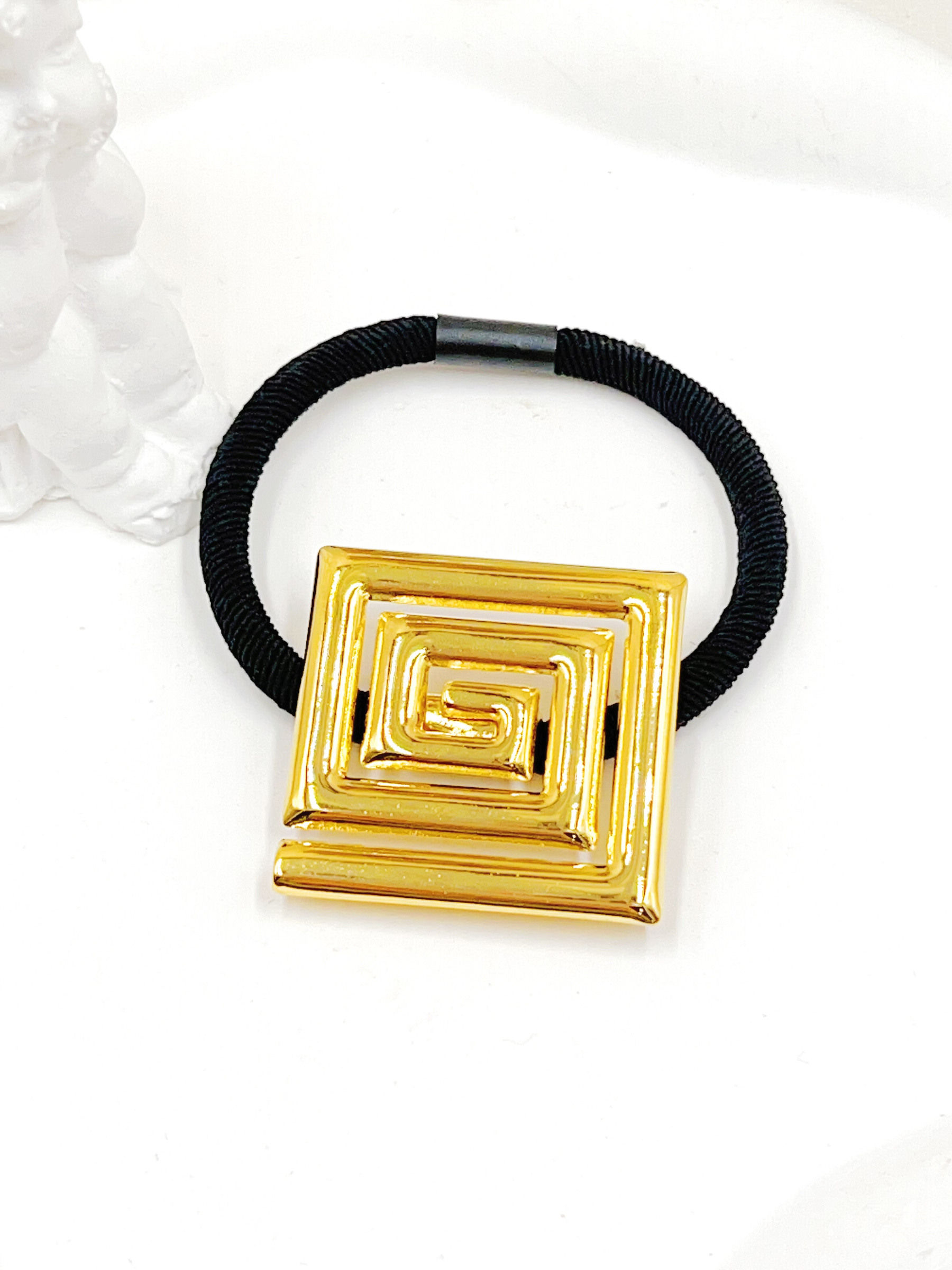 Mayorista WEC Bijoux - ELÁSTICO PARA EL PELO DE ACERO INOXIDABLE CON CORDÓN DE NYLON