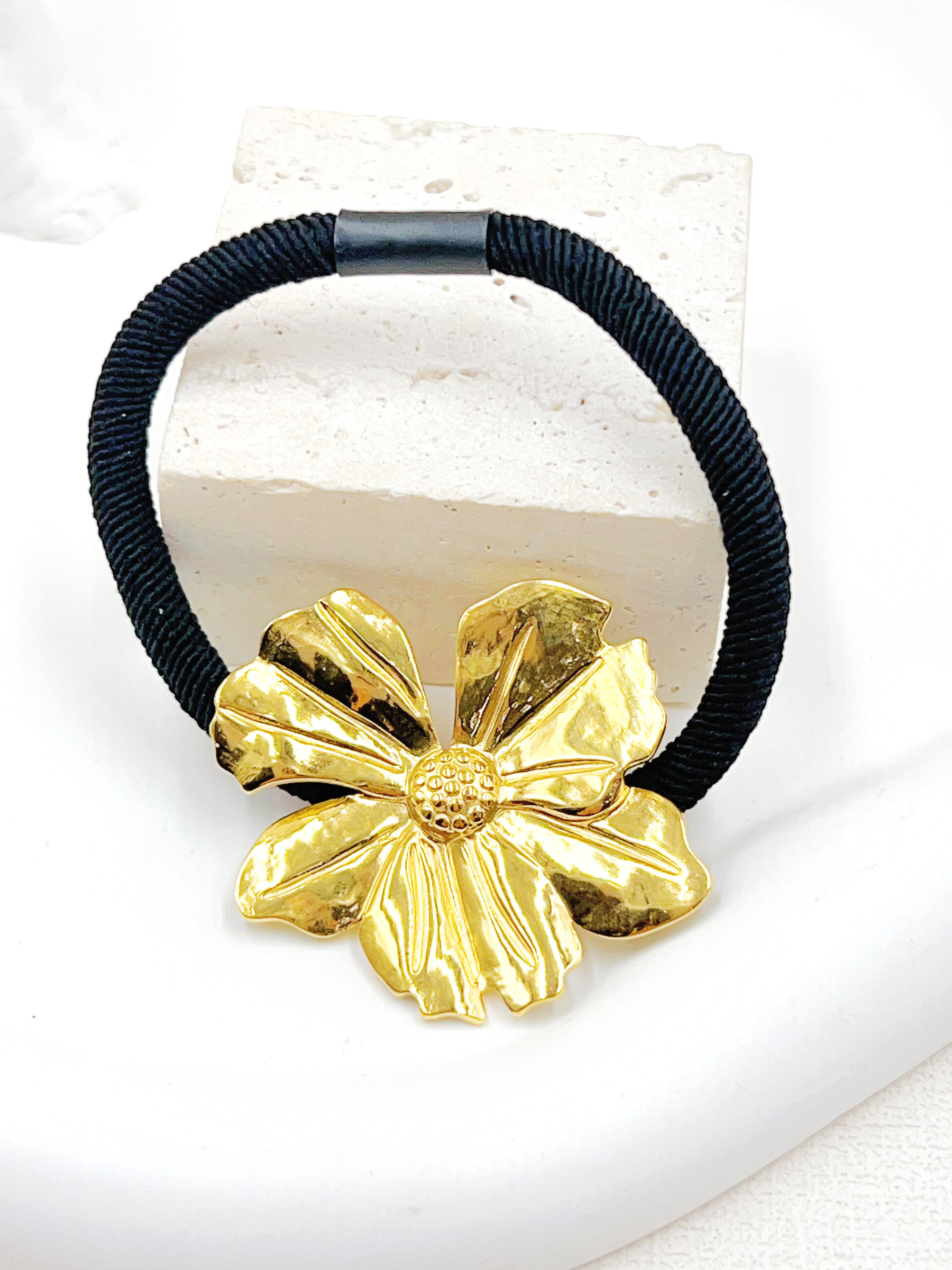 Mayorista WEC Bijoux - ELÁSTICO PARA EL PELO DE ACERO INOXIDABLE CON CORDÓN DE NYLON