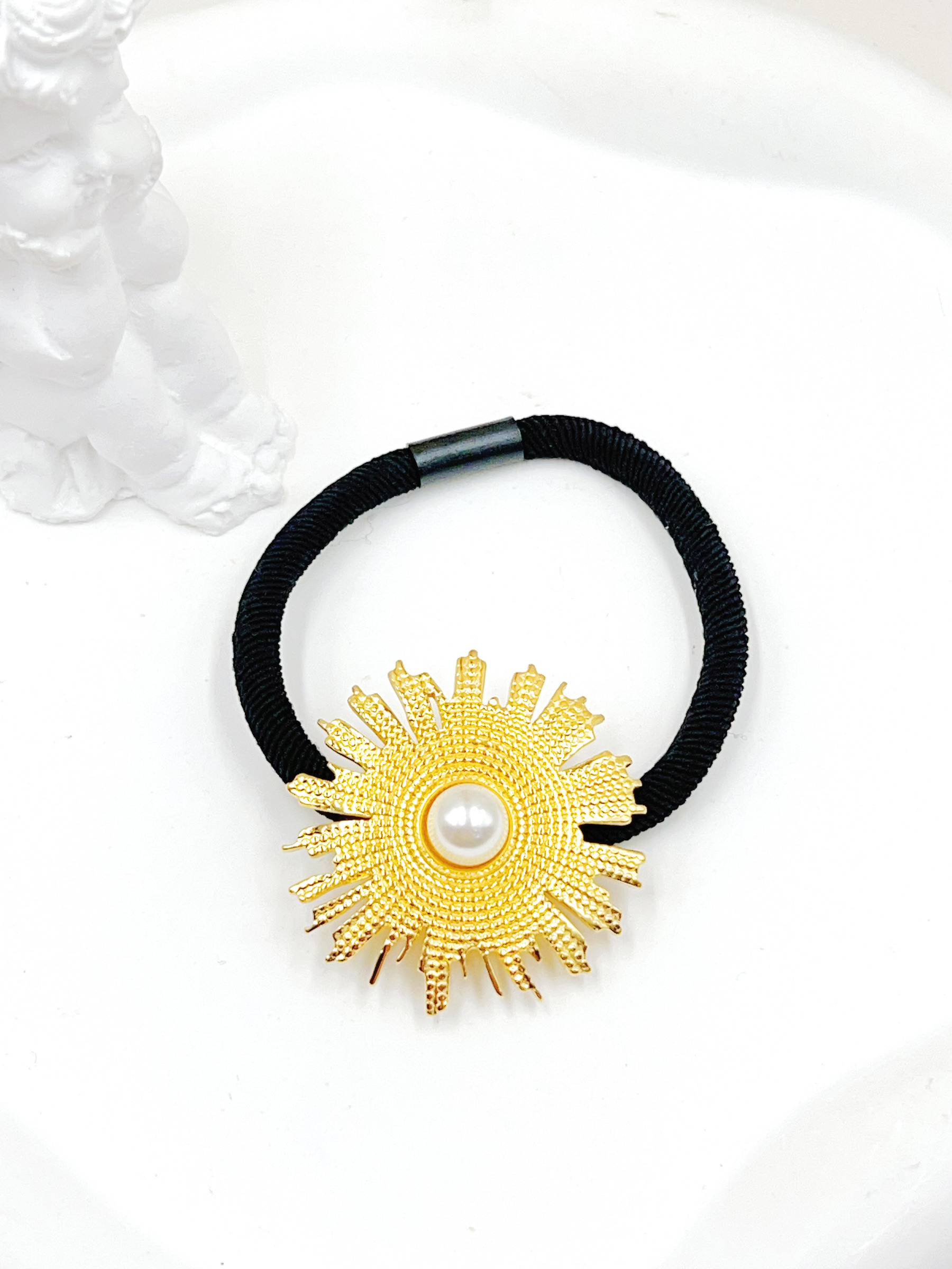 Mayorista WEC Bijoux - ELÁSTICO PARA EL PELO DE ACERO INOXIDABLE CON CORDÓN DE NYLON