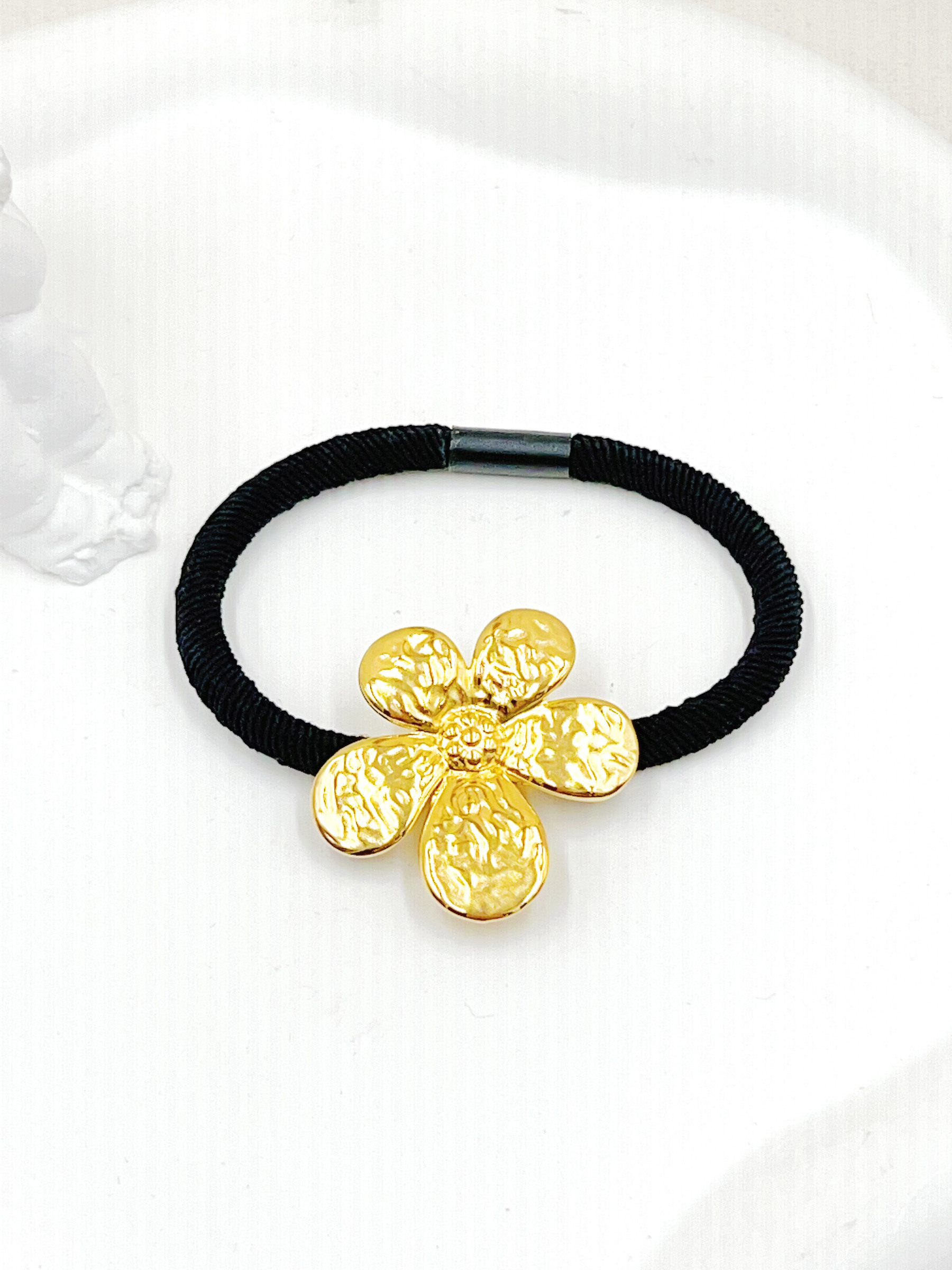 Mayorista WEC Bijoux - ELÁSTICO PARA EL PELO DE ACERO INOXIDABLE CON CORDÓN DE NYLON