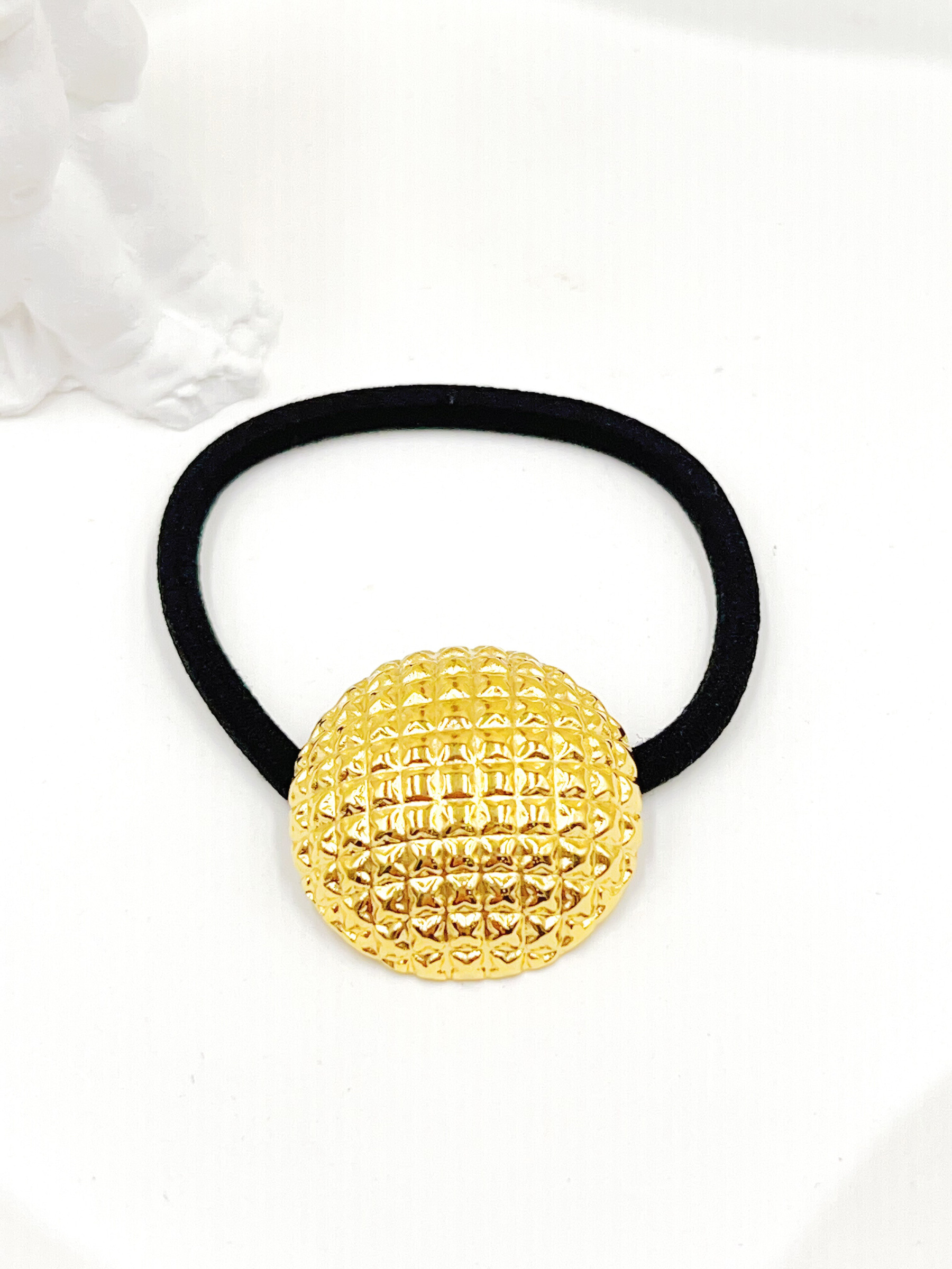 Mayorista WEC Bijoux - ELÁSTICO PARA EL PELO DE ACERO INOXIDABLE CON CORDÓN DE NYLON