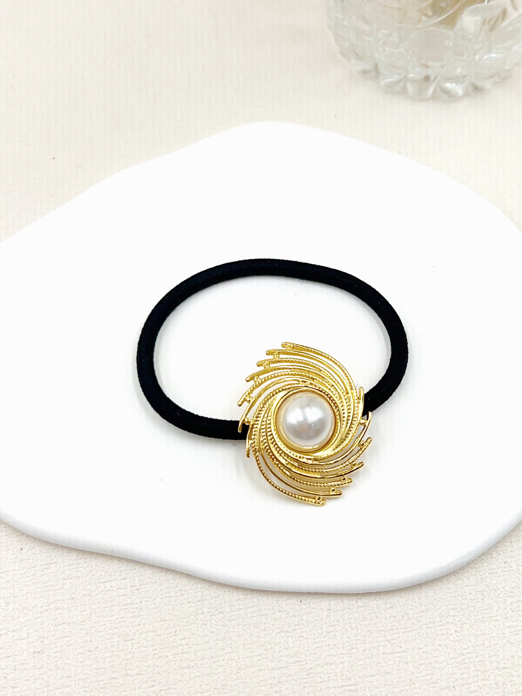 Wholesaler WEC Bijoux - STAINLESS STEEL HAIR ELASTIC WITH NYLON CORD