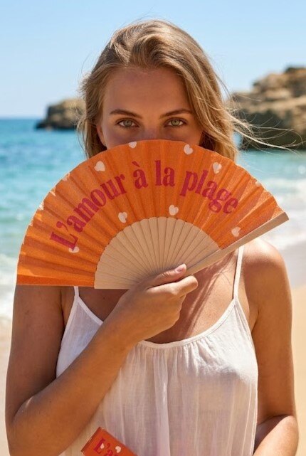 Grossiste WEC Bijoux - Éventail L'amour à la plage