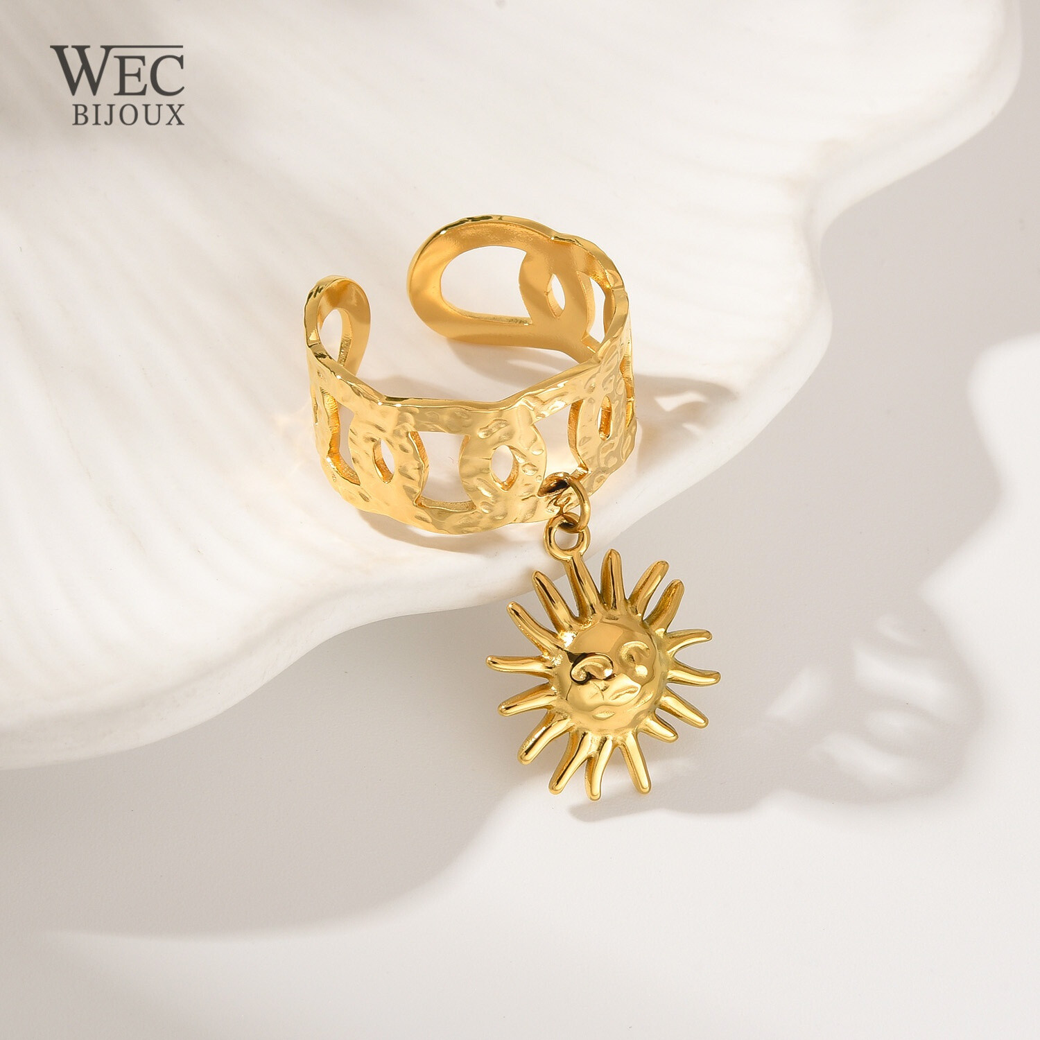 Mayorista WEC Bijoux - Anillo de acero inoxidable