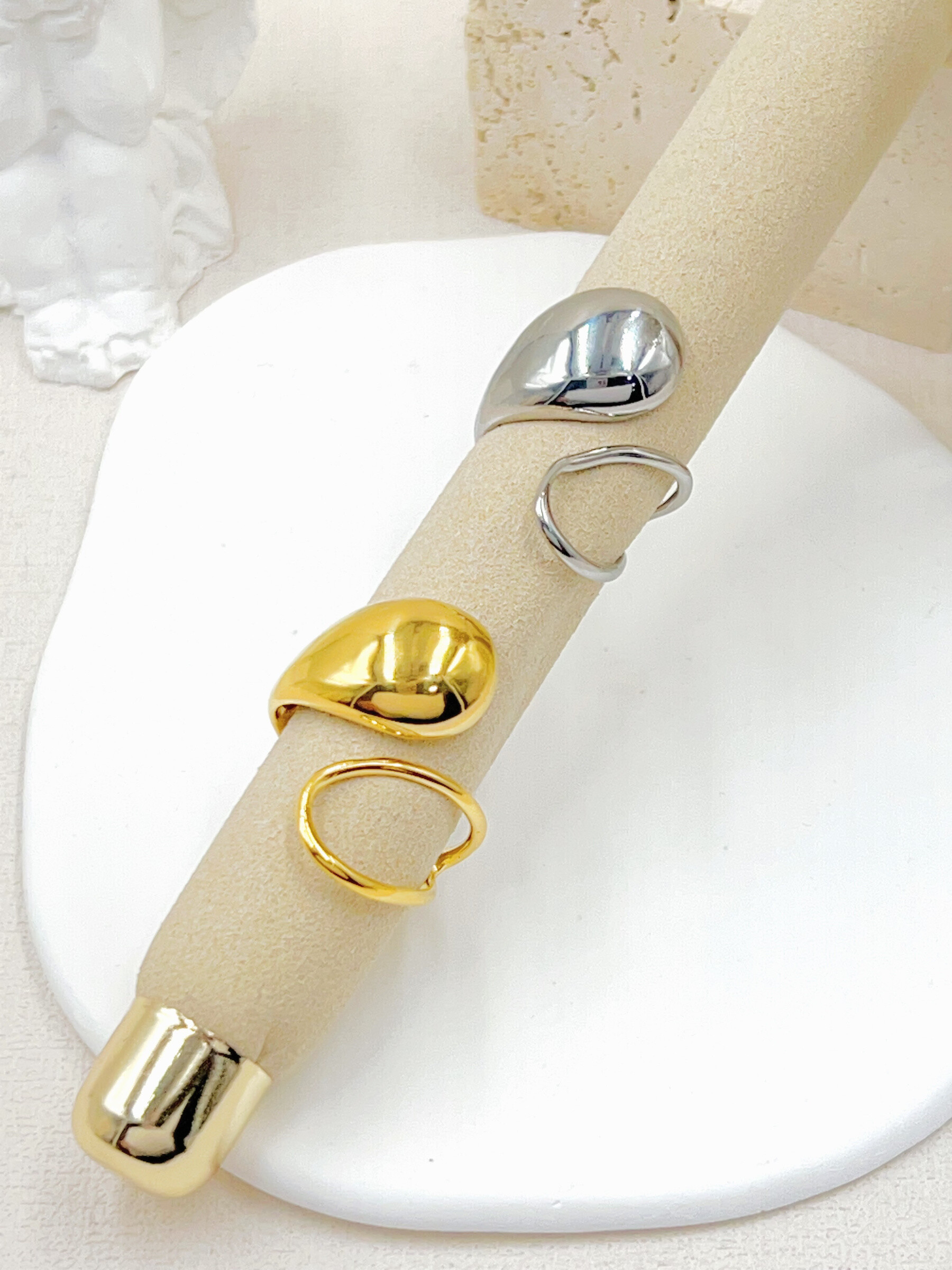 Großhändler WEC Bijoux - VERSTELLBARER EDELSTAHLRING