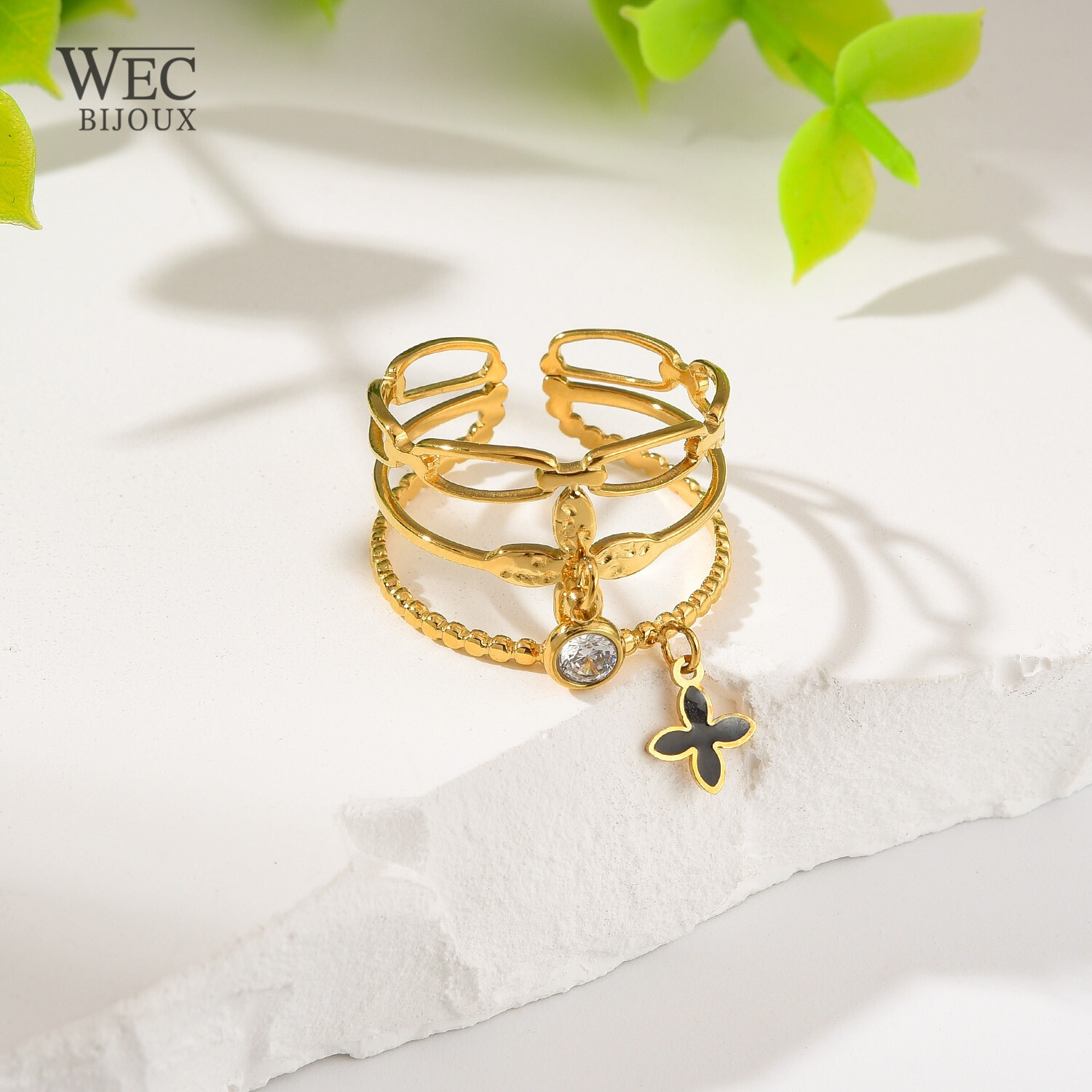 Grossista WEC Bijoux - Anello in acciaio inossidabile