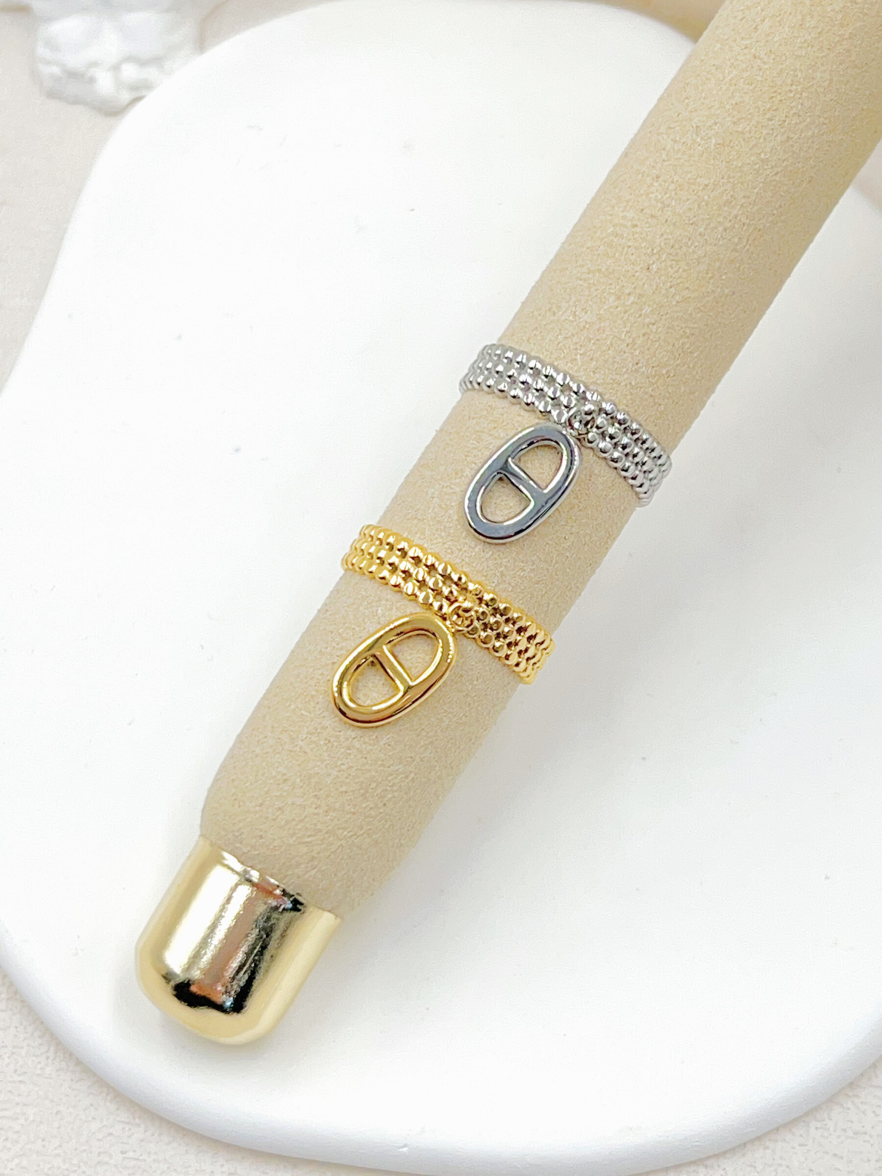 Mayorista WEC Bijoux - ANILLO DE ACERO INOXIDABLE AJUSTABLE