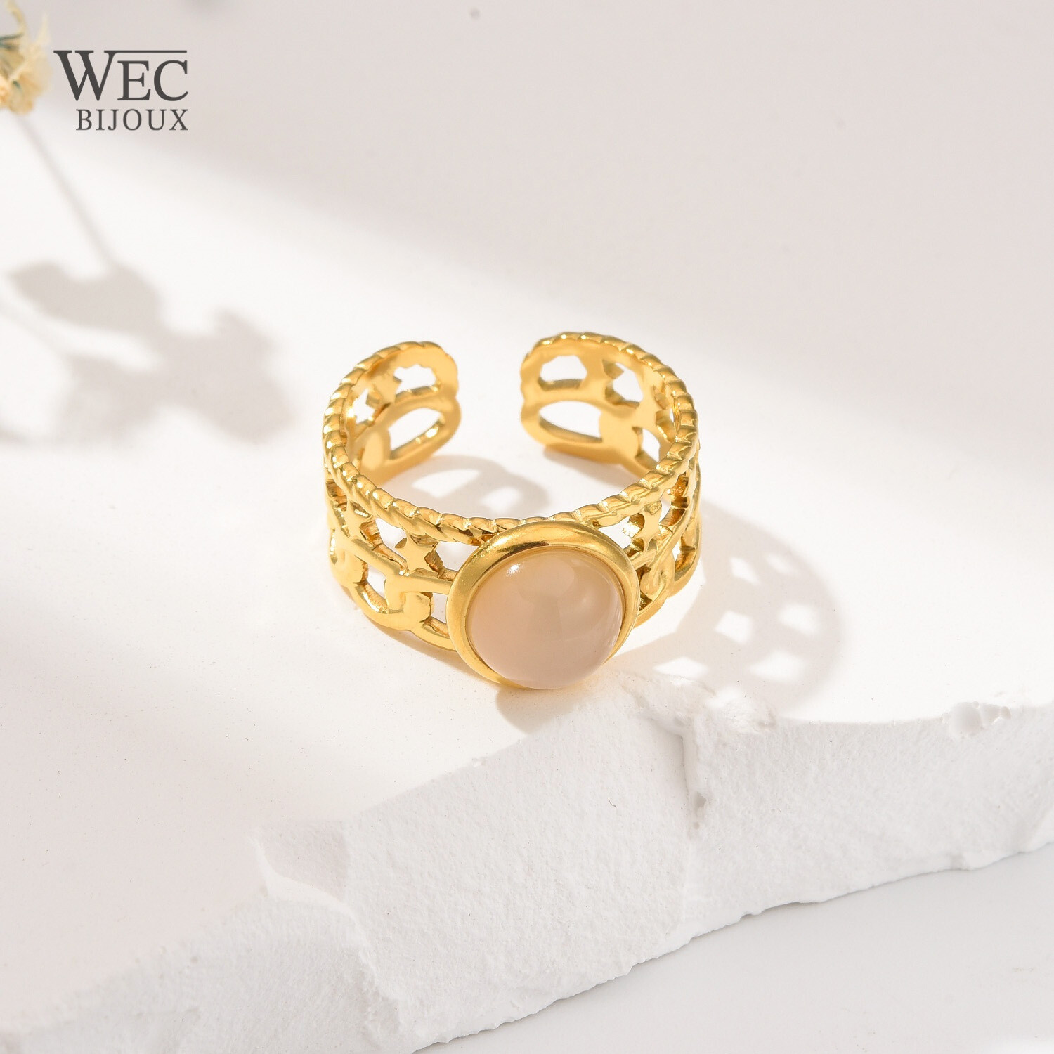 Mayorista WEC Bijoux - Anillo de acero inoxidable