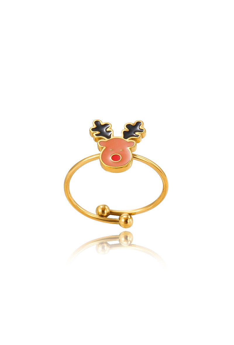 Grossiste WEC Bijoux - Bague cerf en acier inoxydable