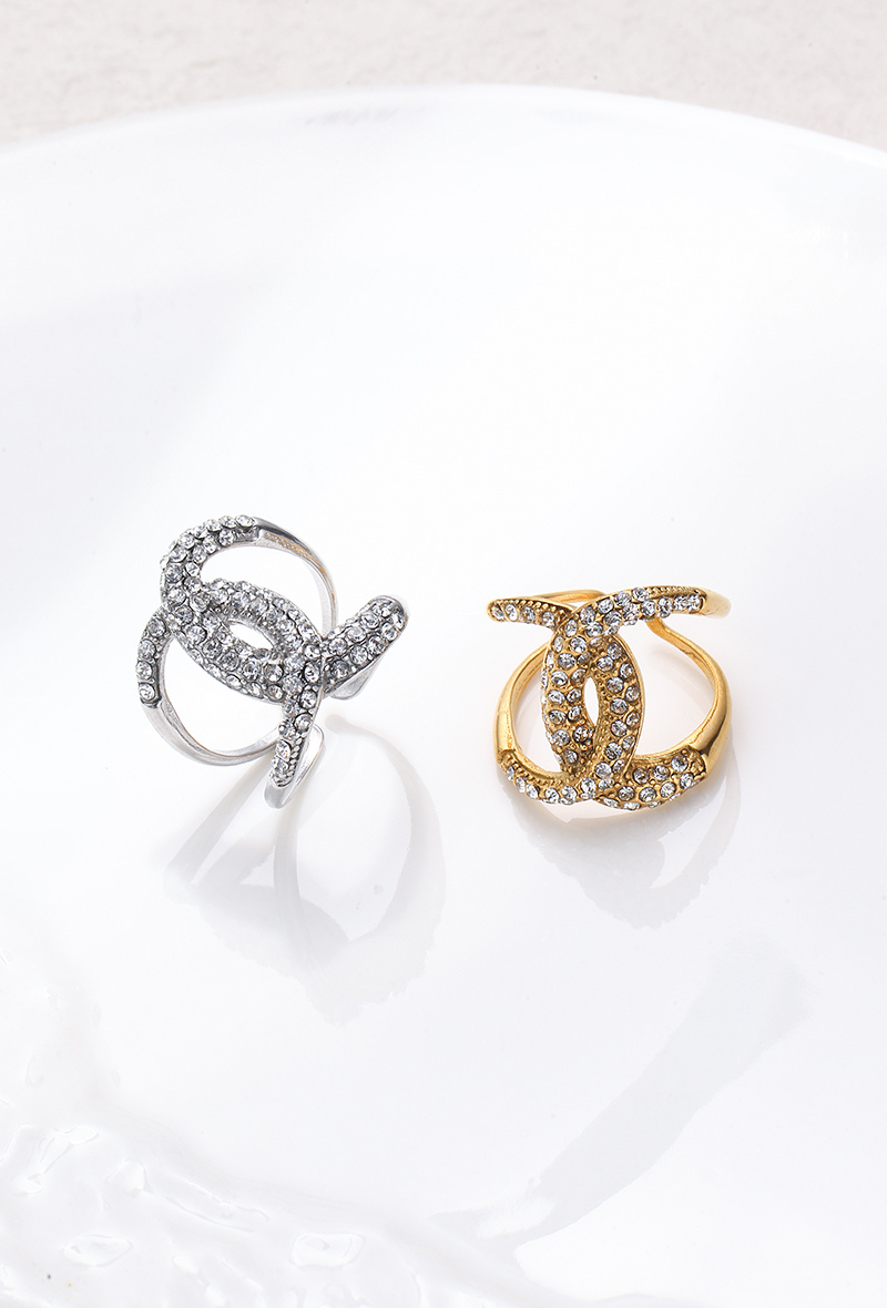 Grossiste WEC Bijoux - BAGUE AJUSTABLE EN ACIER INOXYDABLE ,STRASS