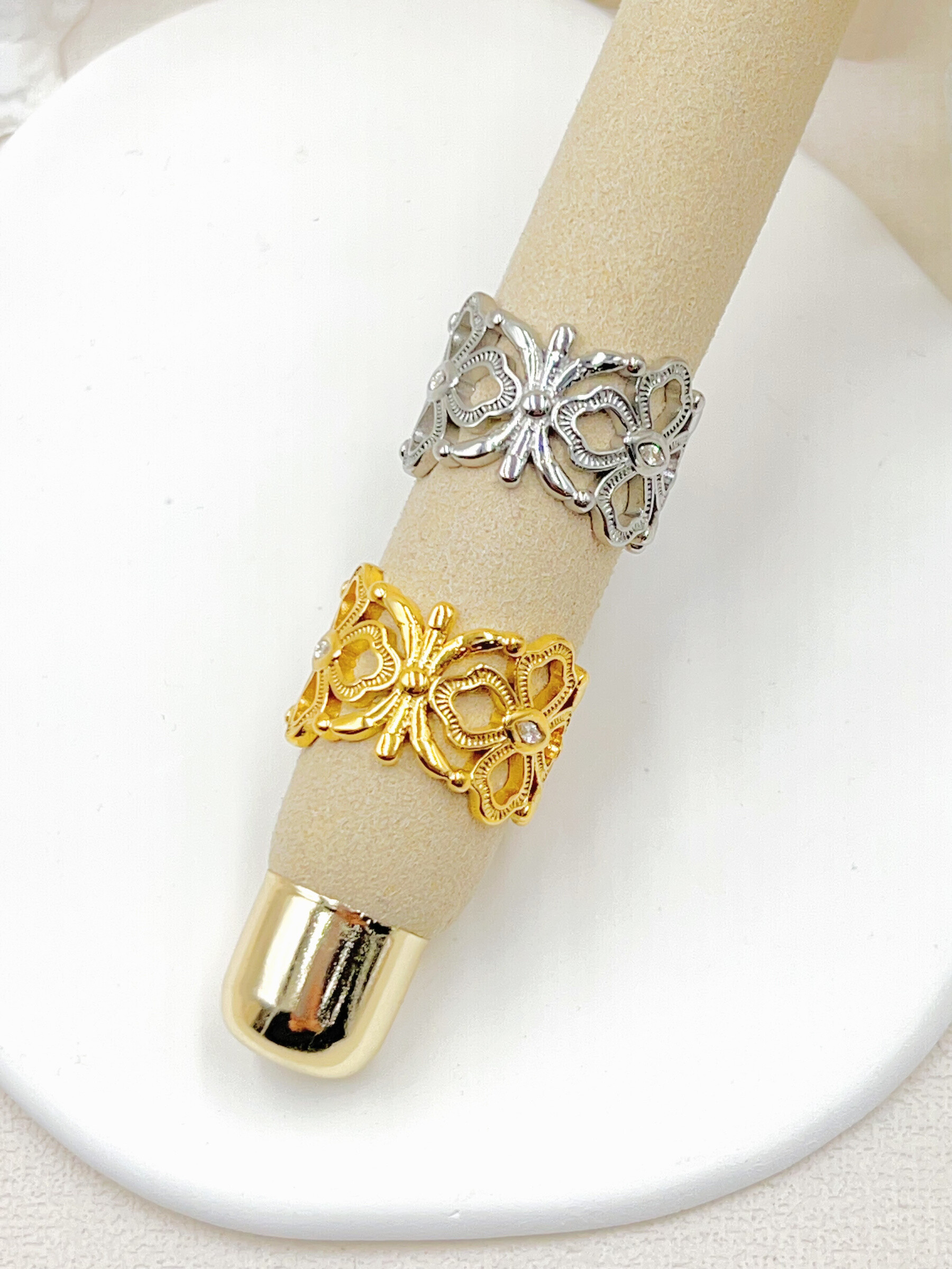 Mayorista WEC Bijoux - ANILLO DE ACERO INOXIDABLE AJUSTABLE