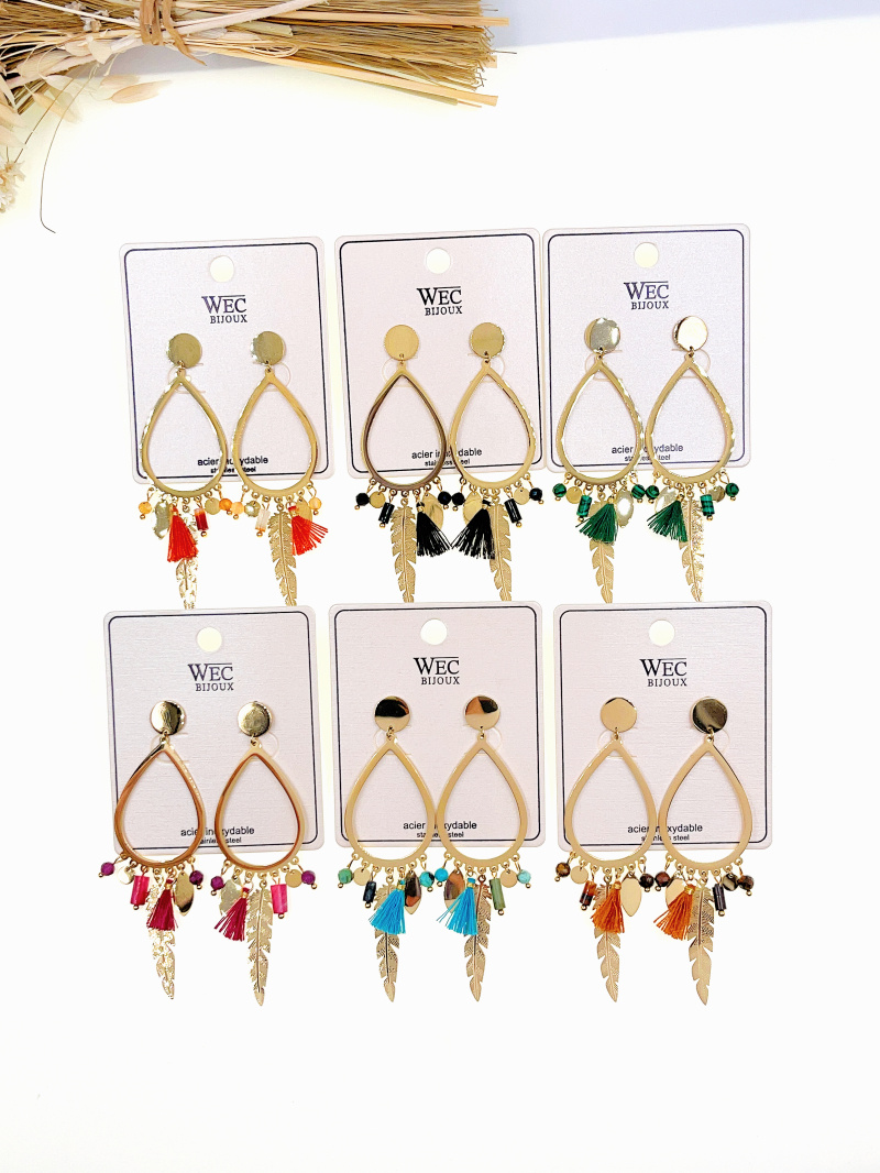 Mayorista WEC Bijoux - Pendiente de acero