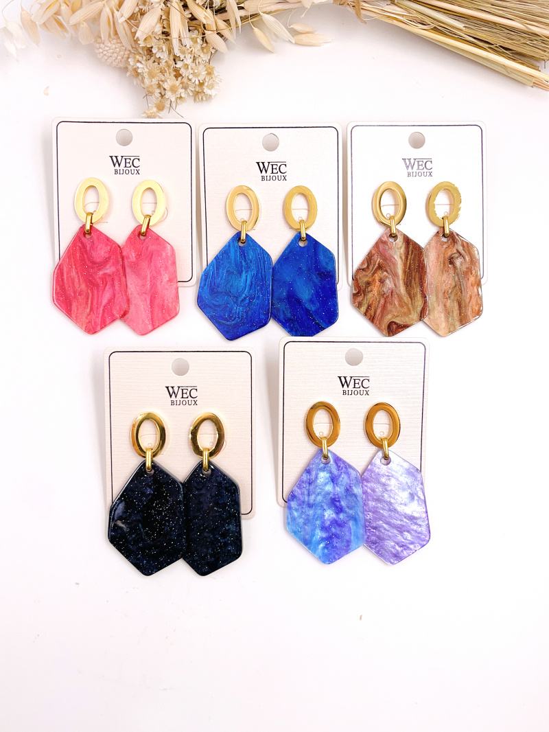 Mayorista WEC Bijoux - Pendientes de acero inoxidable