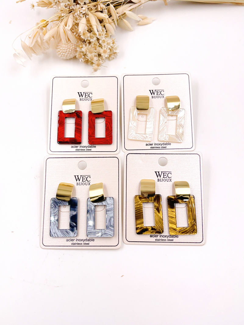 Mayorista WEC Bijoux - Pendiente de acero inoxidable