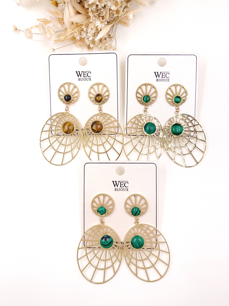 Mayorista WEC Bijoux - Pendiente de acero inoxidable