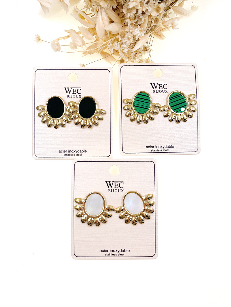 Mayorista WEC Bijoux - Pendiente de acero inoxidable