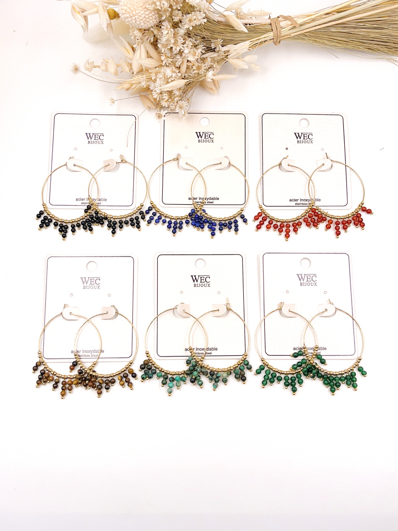 Mayorista WEC Bijoux - Pendiente de acero inoxidable