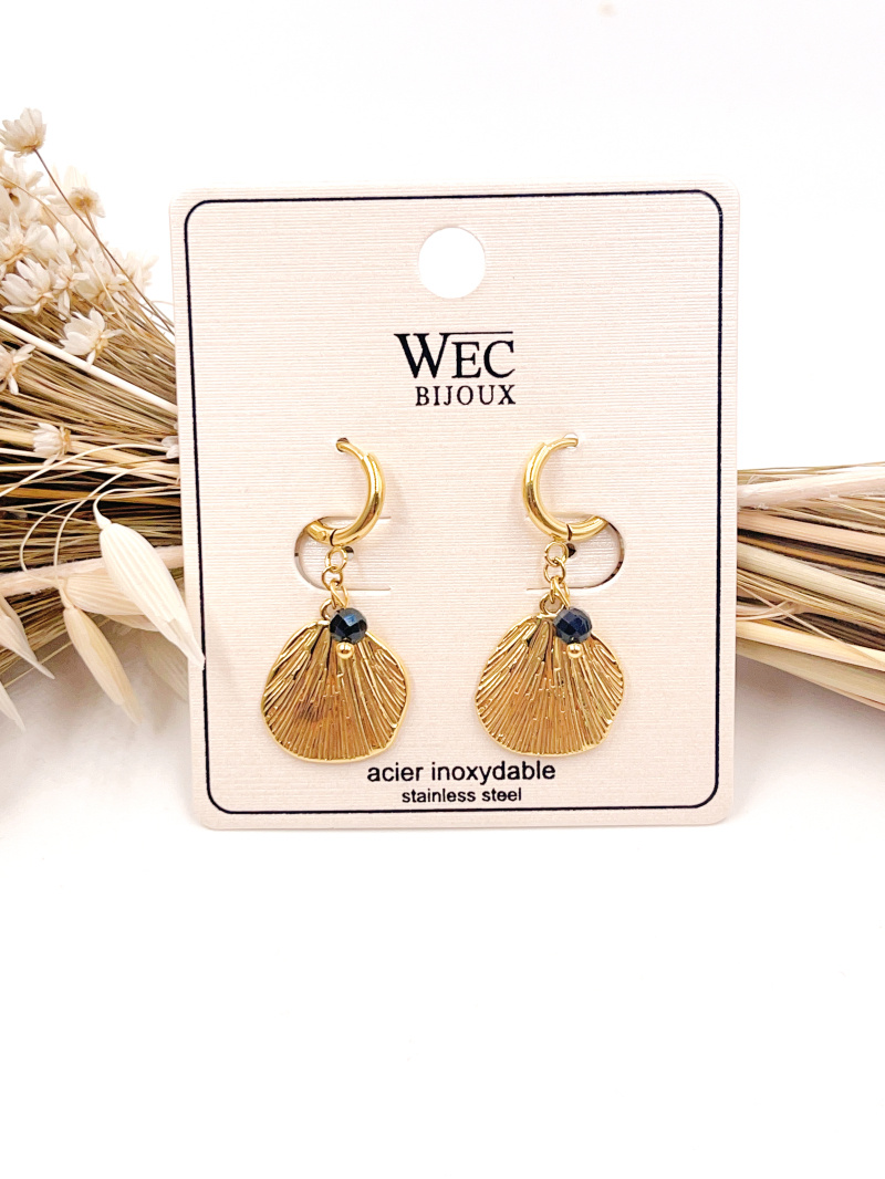 Grossiste WEC Bijoux - Boucle d'oreille en acier inoxydable
