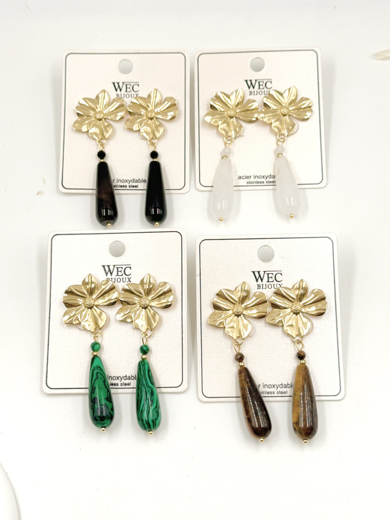 Mayorista WEC Bijoux - Pendiente de acero inoxidable
