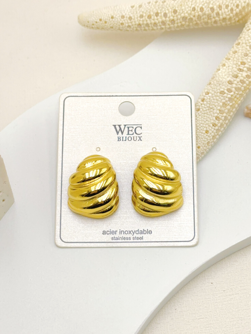 Grossiste WEC Bijoux - BOUCLES D'OREILLES EN ACIER INOXYDABLE
