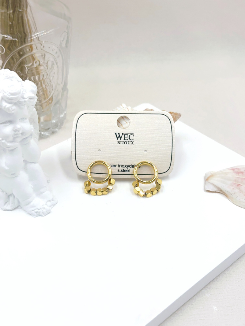 Mayorista WEC Bijoux - Pendiente de acero inoxidable