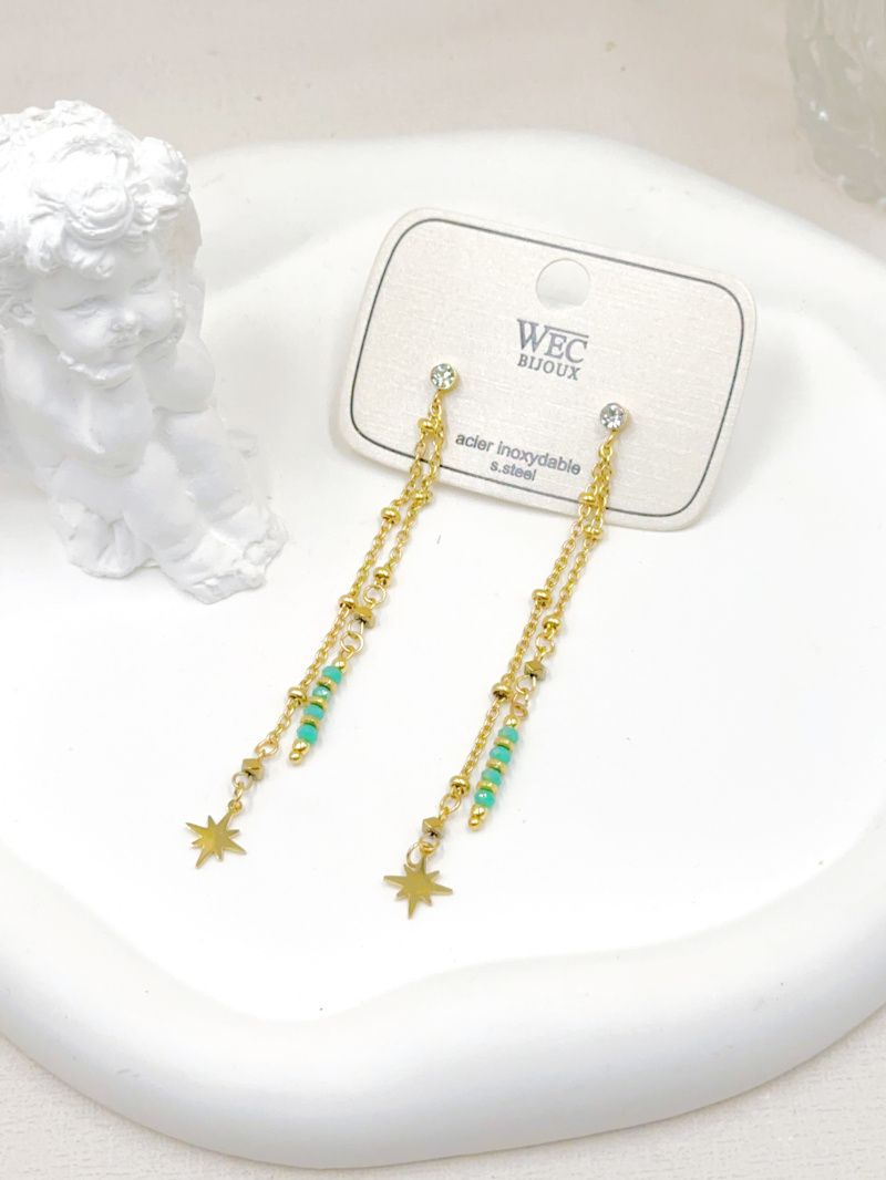 Grossiste WEC Bijoux - BOUCLES D'OREILLES EN ACIER INOXYDABLE