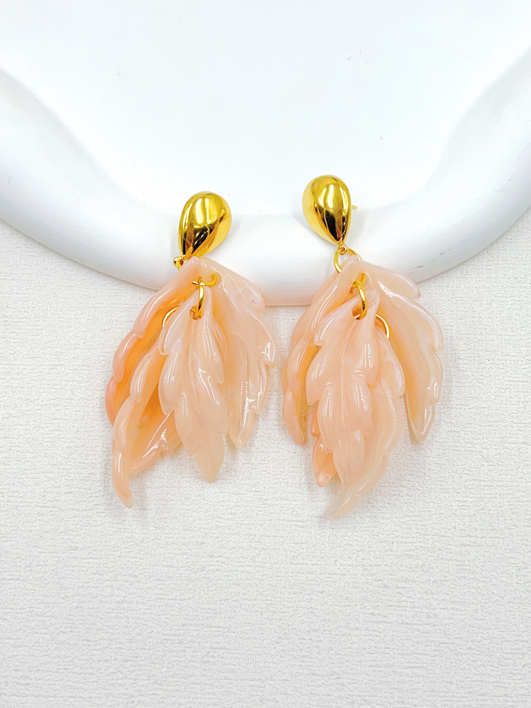 Mayorista WEC Bijoux - Pendientes de acero inoxidable, resina