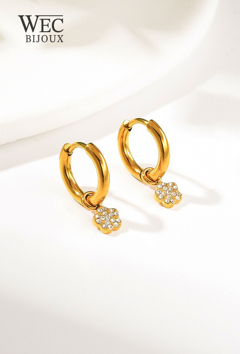 Grossiste WEC Bijoux - BOUCLES D'OREILLES EN ACIER INOXYDABLE