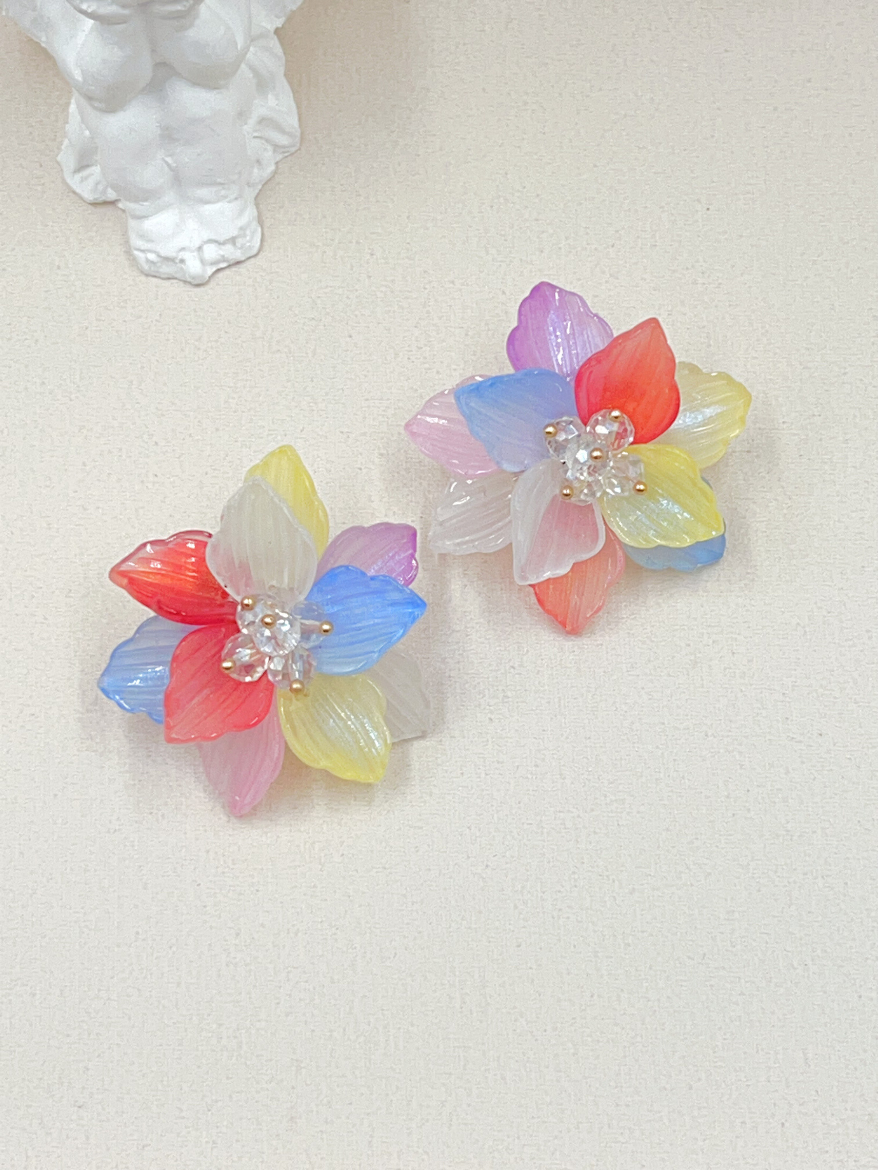 Mayorista WEC Bijoux - Pendientes de flores de acero inoxidable