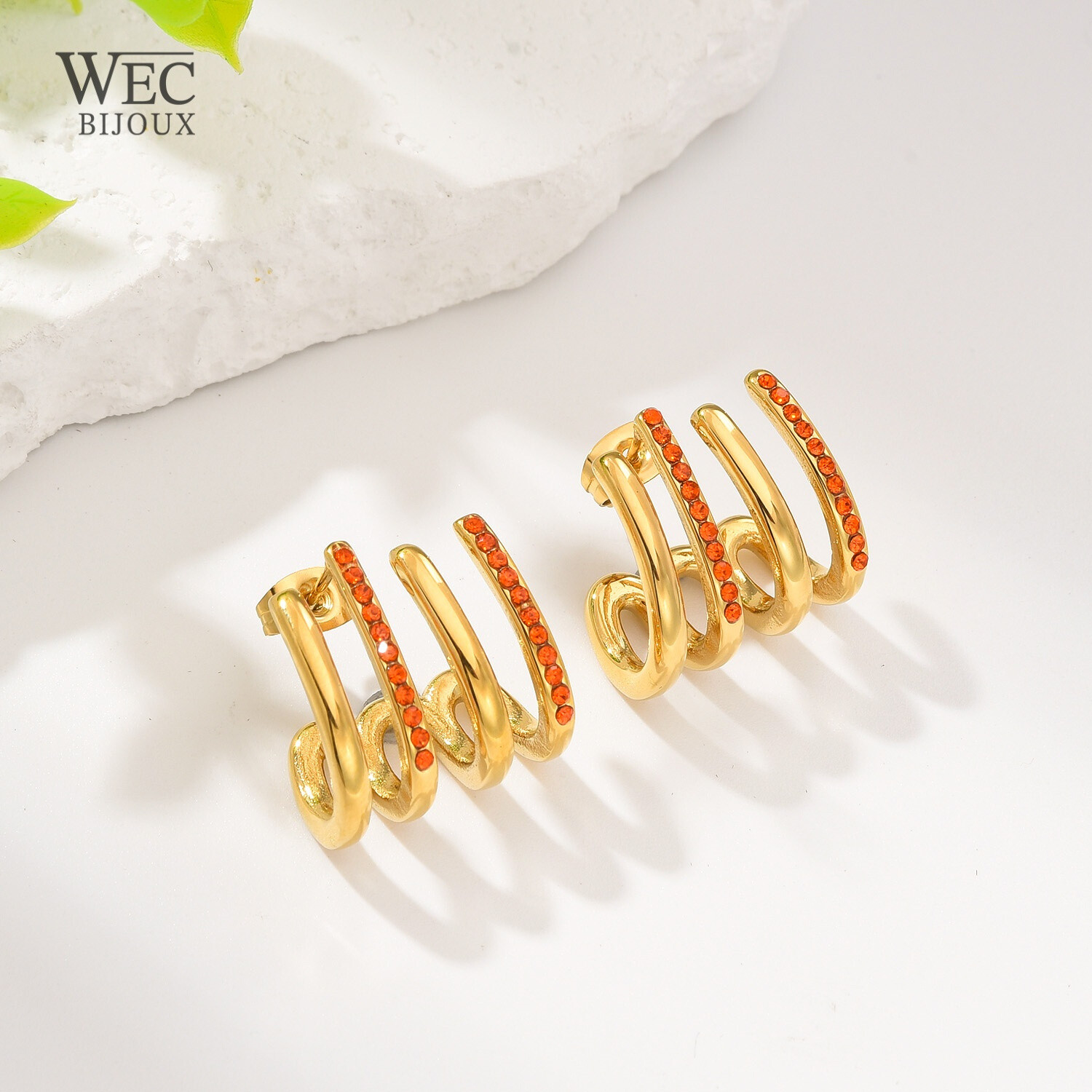 Grossiste WEC Bijoux - BOUCLES D'OREILLES EN ACIER INOXYDABLE