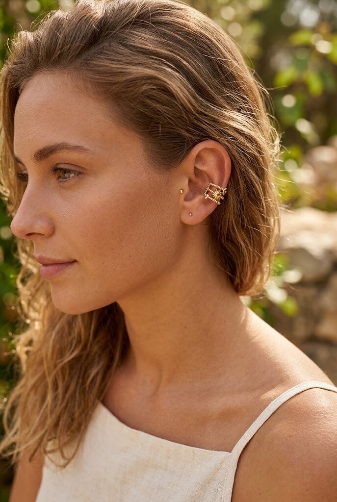 Grossiste WEC Bijoux - Earcuffs Cosmos En Acier Inoxydable