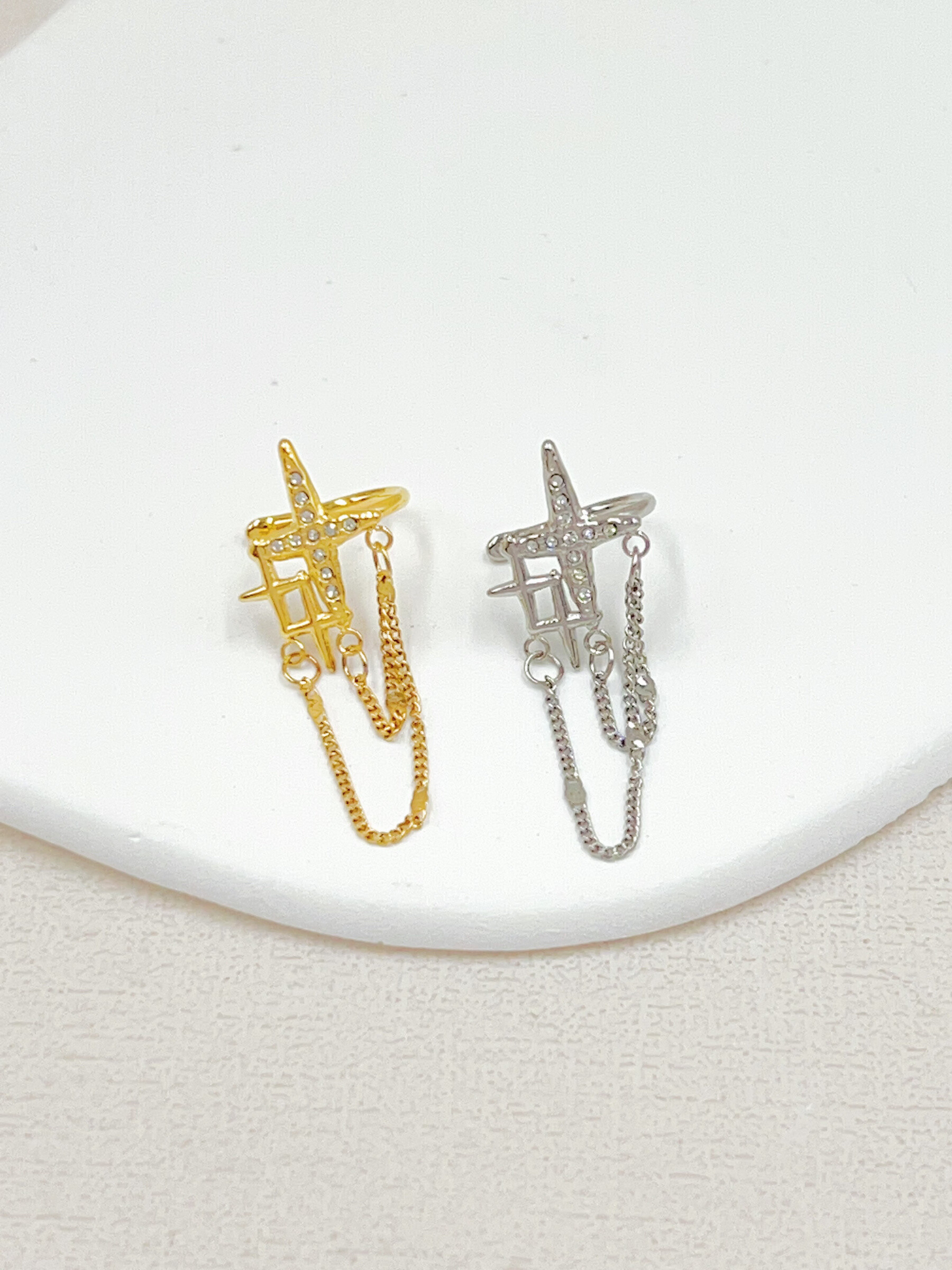 Mayorista WEC Bijoux - EAR Cuff DE ACERO INOXIDABLE