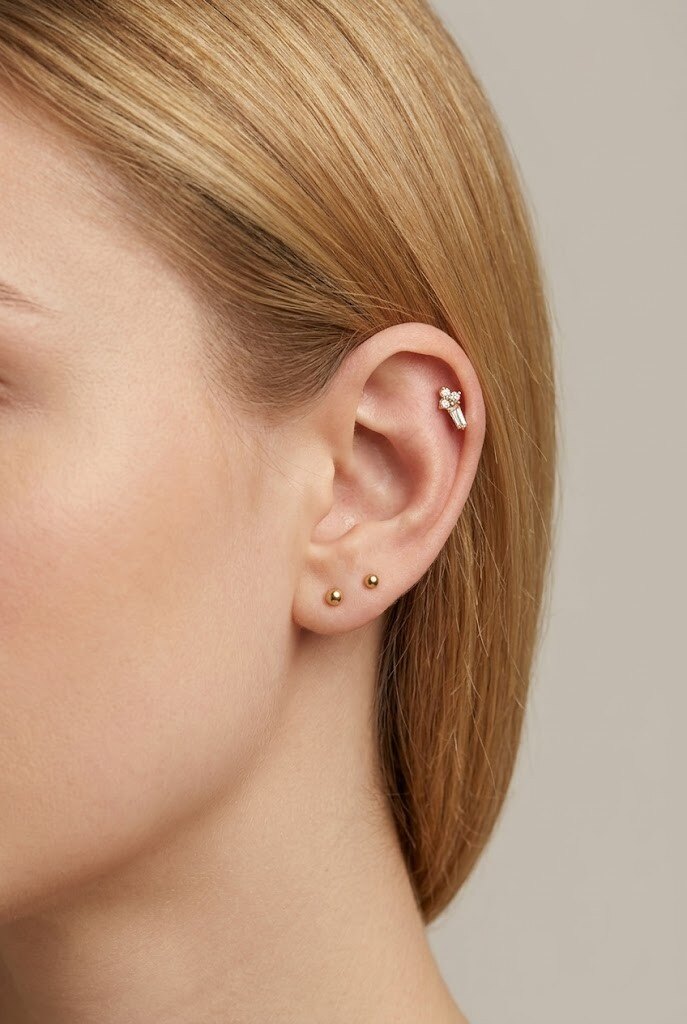Grossiste WEC Bijoux - Piercing Flat Back Floral & Géométrique en Acier Inoxydable