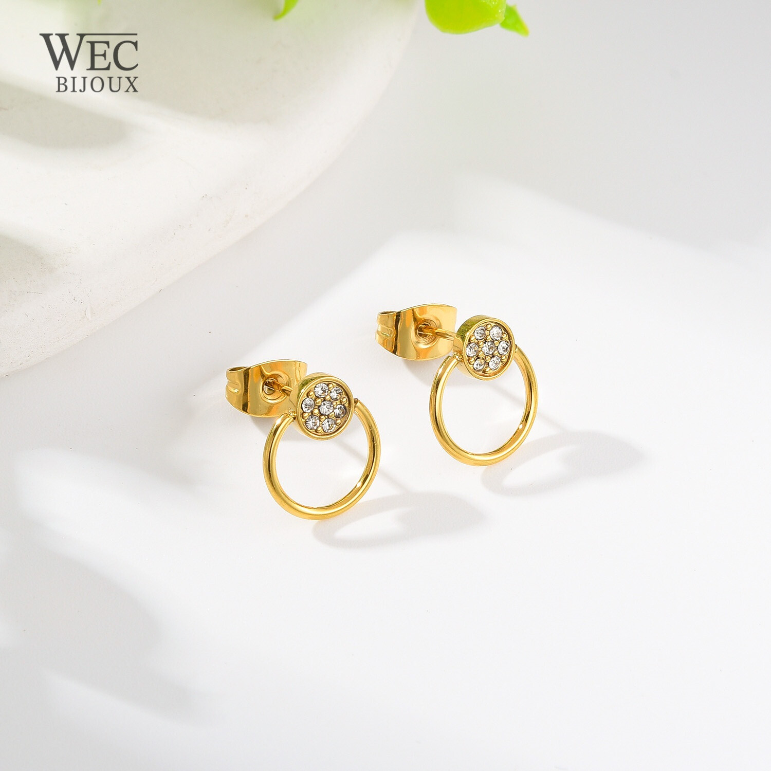 Grossiste WEC Bijoux - BOUCLES D'OREILLES EN ACIER INOXYDADBLE