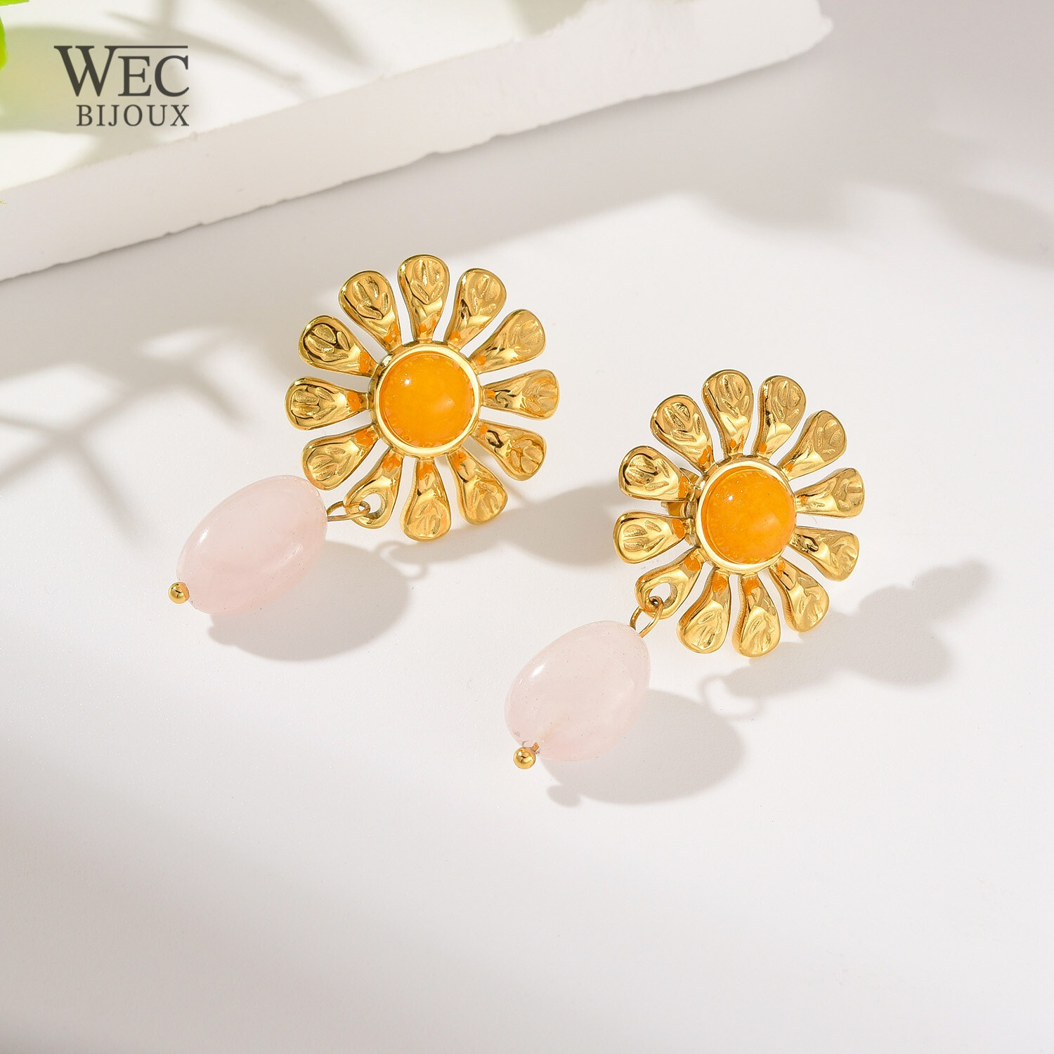 Großhändler WEC Bijoux - Ohrringe aus Edelstahl, Stein