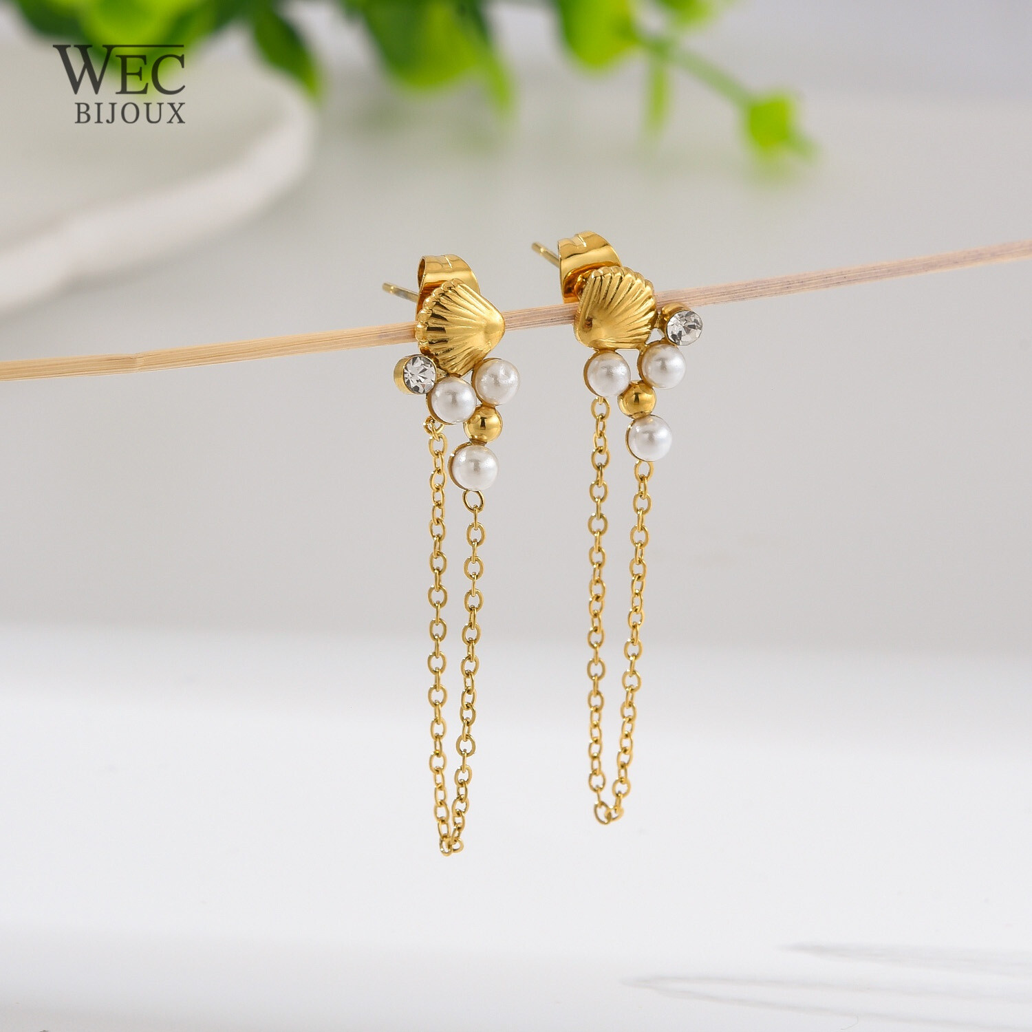 Grossiste WEC Bijoux - BOUCLES D'OREILLES EN ACIER INOXYDABLE