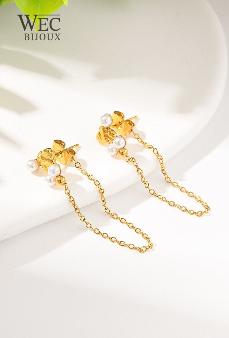 Grossiste WEC Bijoux - BOUCLES D'OREILLES EN ACIER INOXYDABLE