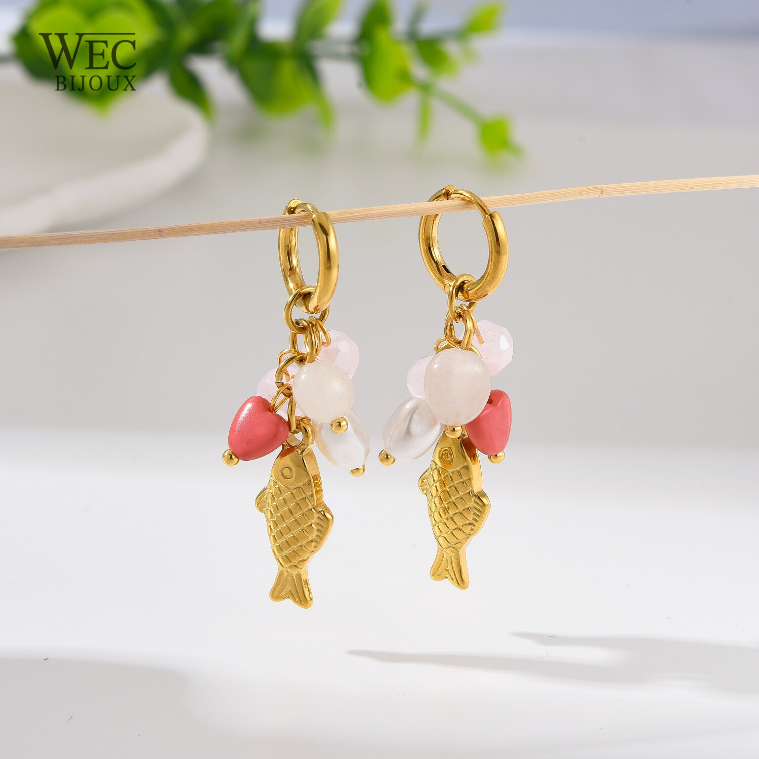 Grossista WEC Bijoux - Riccioli di pesce in acciaio inossidabile