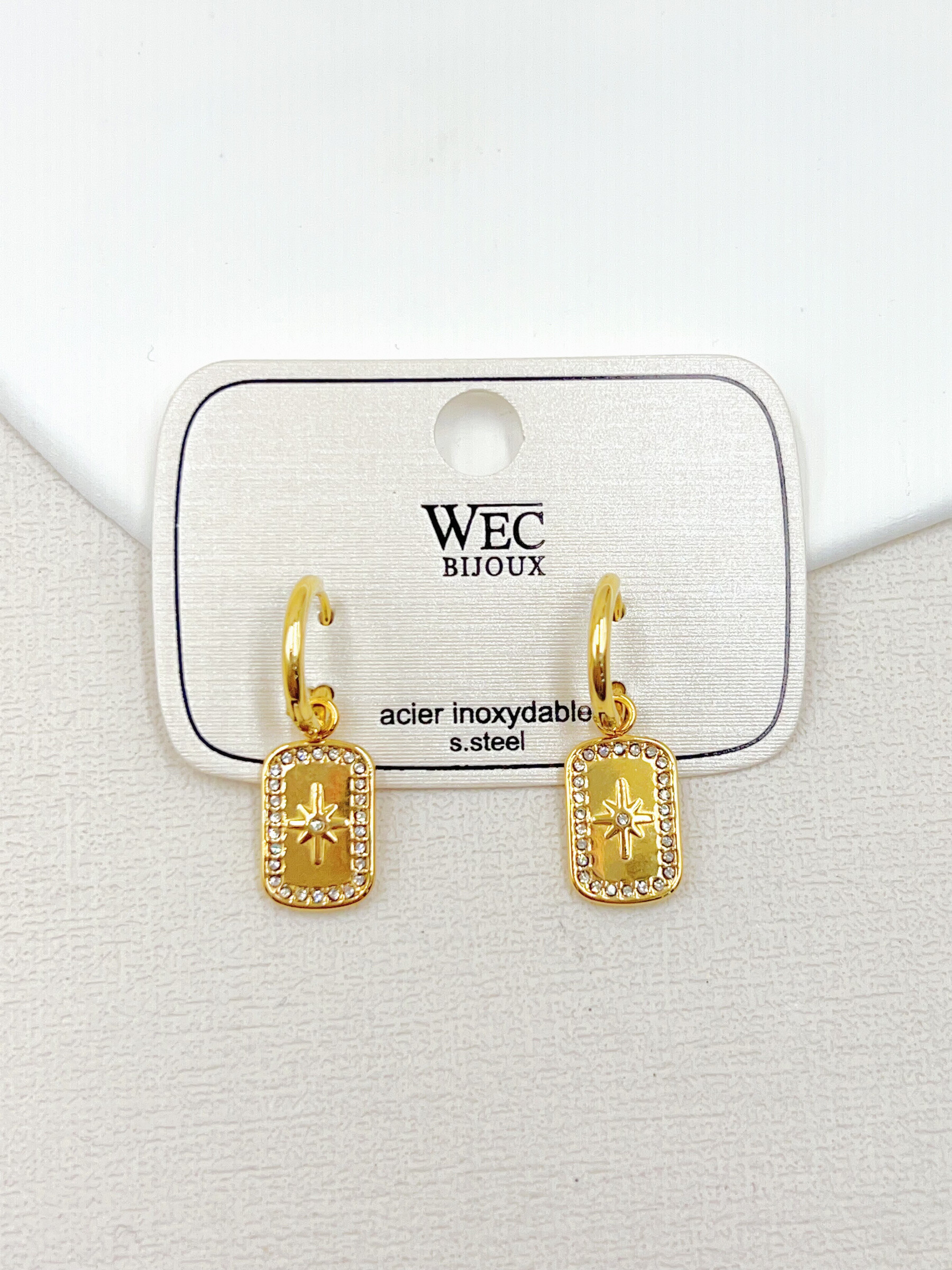 Mayorista WEC Bijoux - PENDIENTES DE ACERO INOXIDABLE