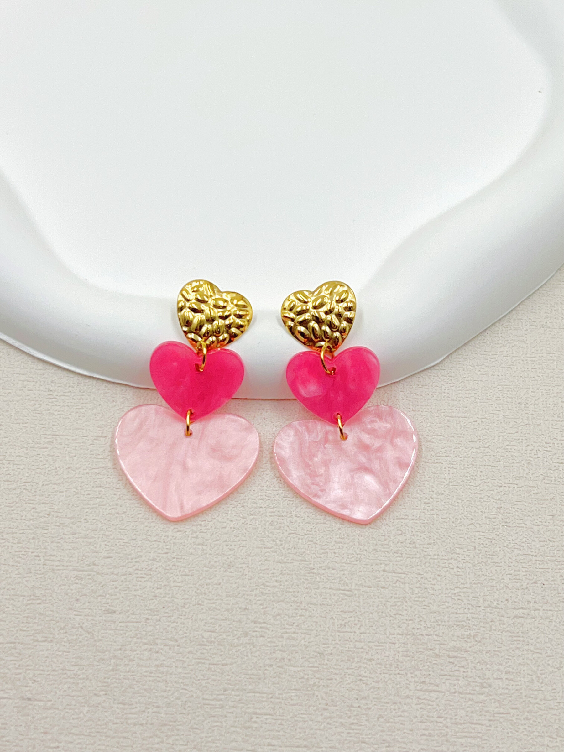 Mayorista WEC Bijoux - Pendientes de acero inoxidable, resina