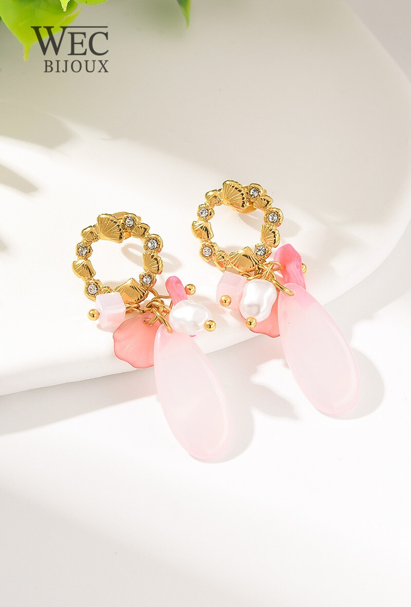 Grossiste WEC Bijoux - BOUCLES D'OREILLES EN ACIER INOXYDABLE