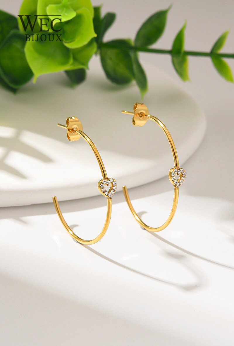 Grossiste WEC Bijoux - BOUCLES D'OREILLES EN ACIER INOXYDABLE