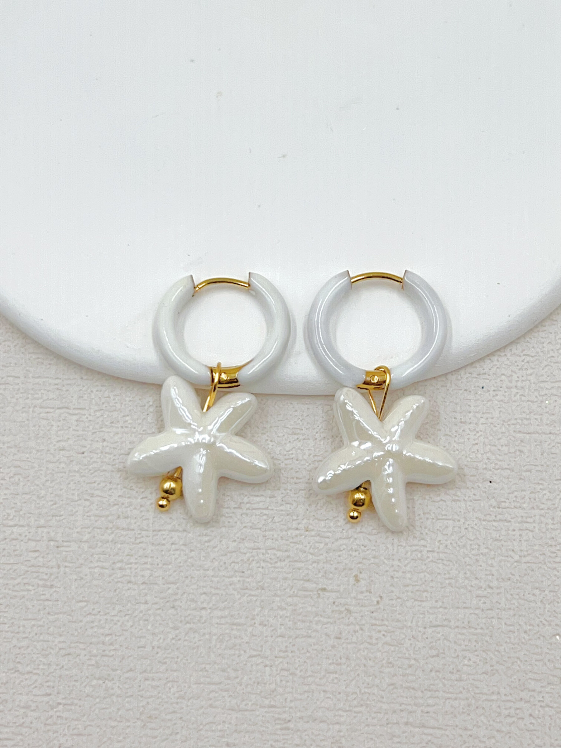 Großhändler WEC Bijoux - Stahl, Keramikohrringe