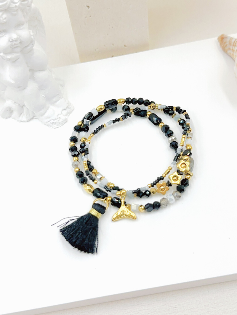 Mayorista WEC Bijoux - SET DE 3 PULSERAS DE ACERO ELÁSTICO