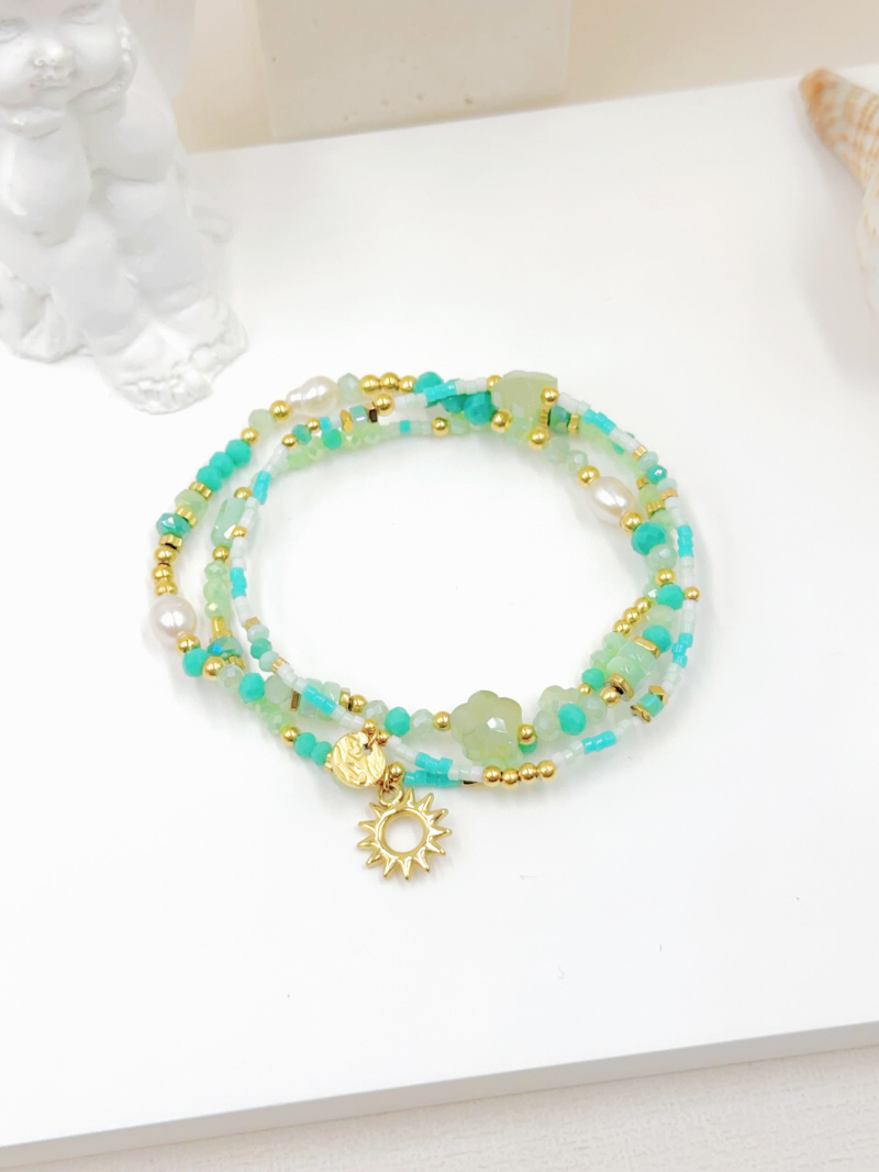 Mayorista WEC Bijoux - SET DE 3 PULSERAS DE ACERO ELÁSTICO