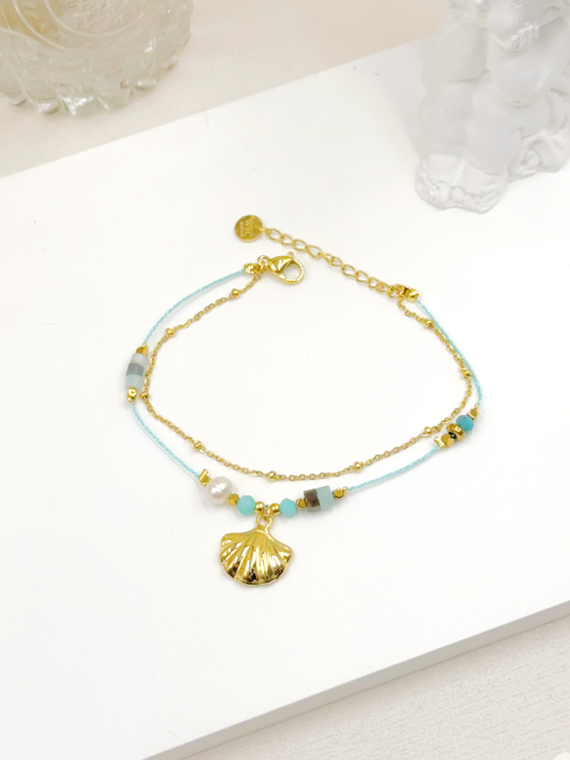 Mayorista WEC Bijoux - PULSERA DOBLE CADENA EN ACERO INOXIDABLE